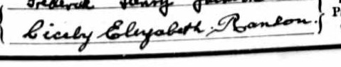 Cicely's signature