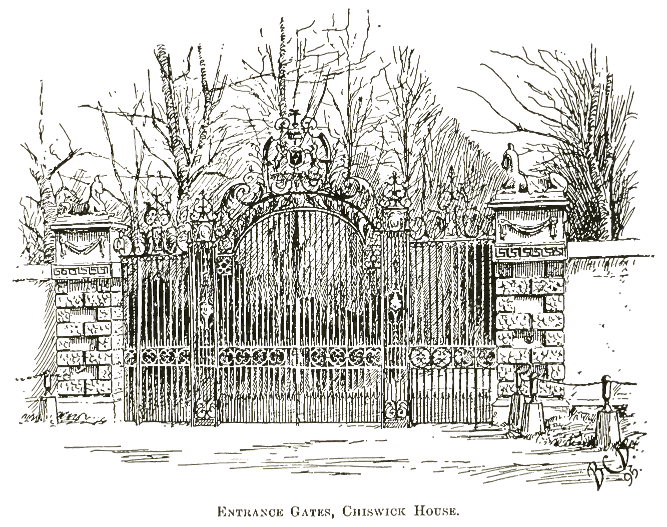 entrance gates to chiswick house
